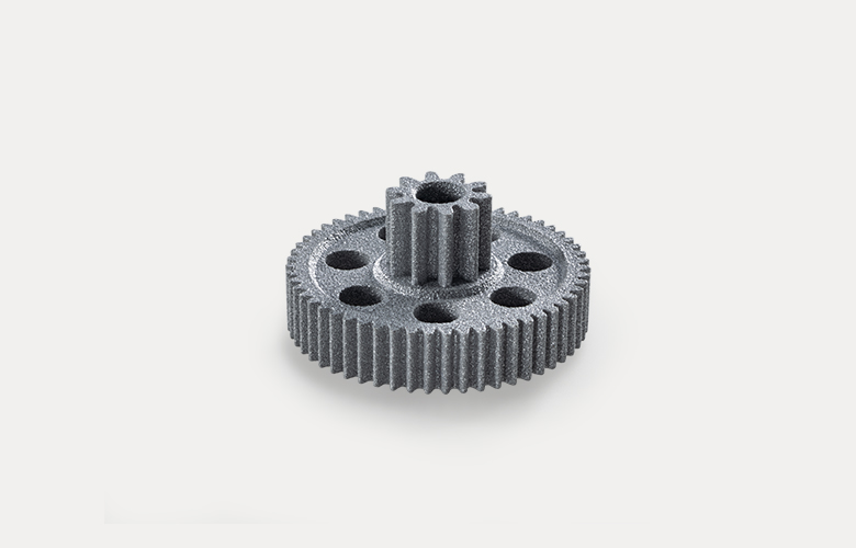 Gearwheel made from PA12 + aluminium